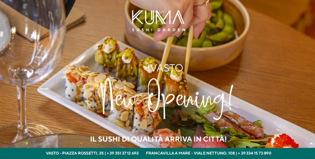 Apre ‘Kuma’, eccellente ristorante di sushi: a Vasto, in piazza Rossetti 30 2 zonalocale page 0002