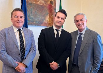 Da sinistra, Manuele Marcovecchio, Nicola Di Ninni e Nazario Pagano