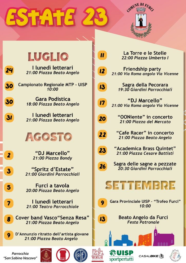 L'estate a Furci: eventi culturali, musica e gastronomia 2 Immagine WhatsApp 2023 07 18 ore 15.30.56