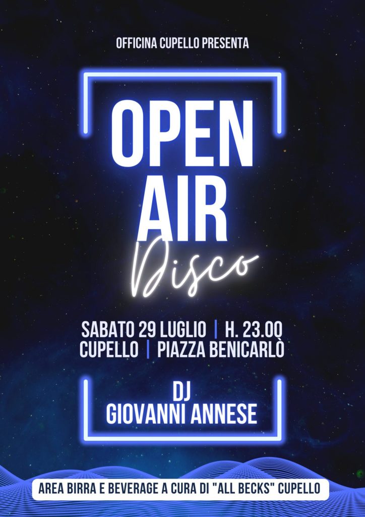 La Festa dell'Unità Democratica a Cupello 2 Locandina 2 Disco