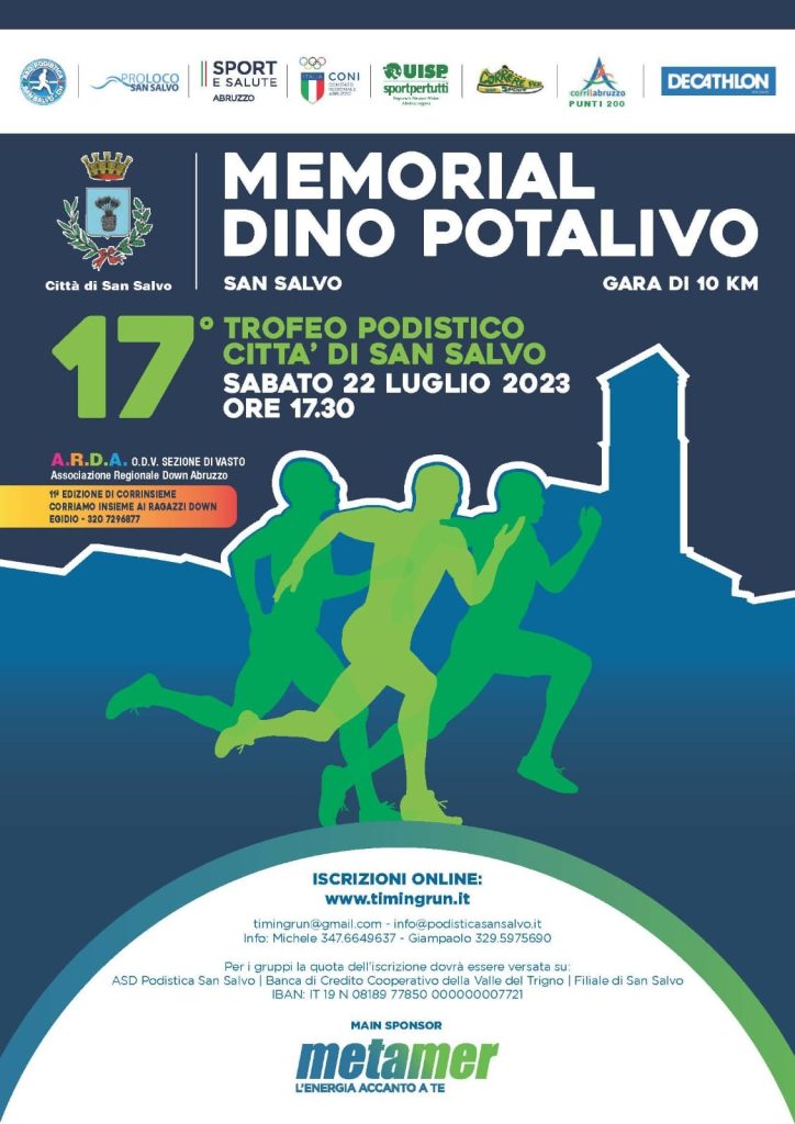 Oggi la 17°edizione del Memorial Dino Potalivo 4 Memorial Dino Potalivo 22072023 locandina