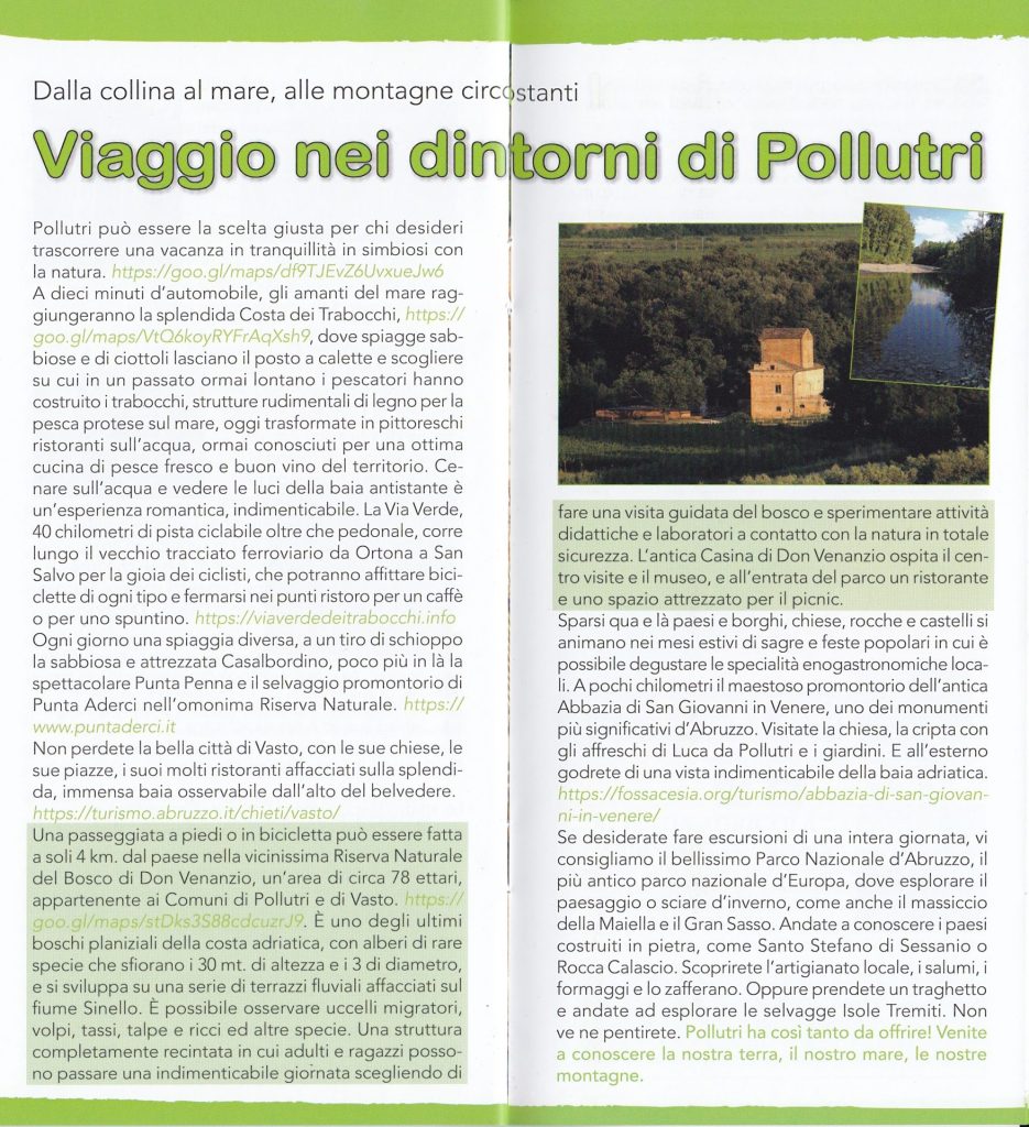 Pollutri, "Un piccolo scrigno di storia e natura": presentato l'opuscolo illustrativo 19 Opuscolo 13