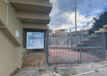 L'ingresso dell'Arena Ennio Morricone. Foto di Francesca Romana Conte