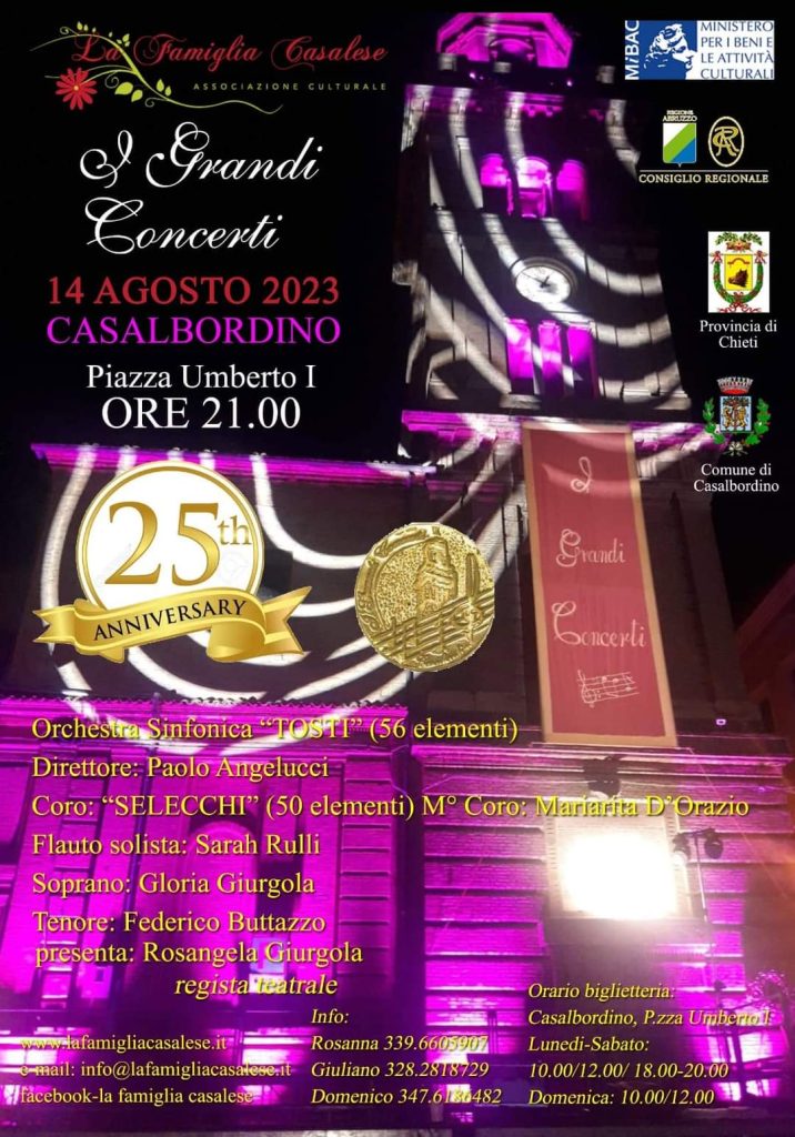Casalbordino si prepara ai Grandi Concerti: una serata con Shanna Waterstown 2 grandi concerti Casalbordino 2