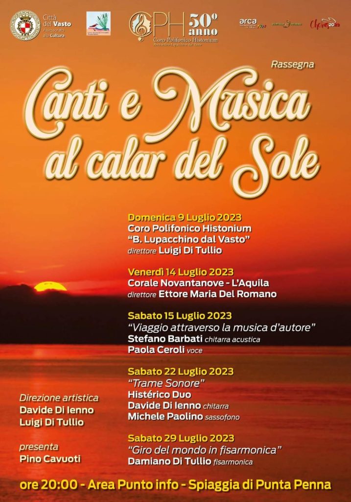 "Canti e musica al calar del sole" 2 locandina coro histonium 1