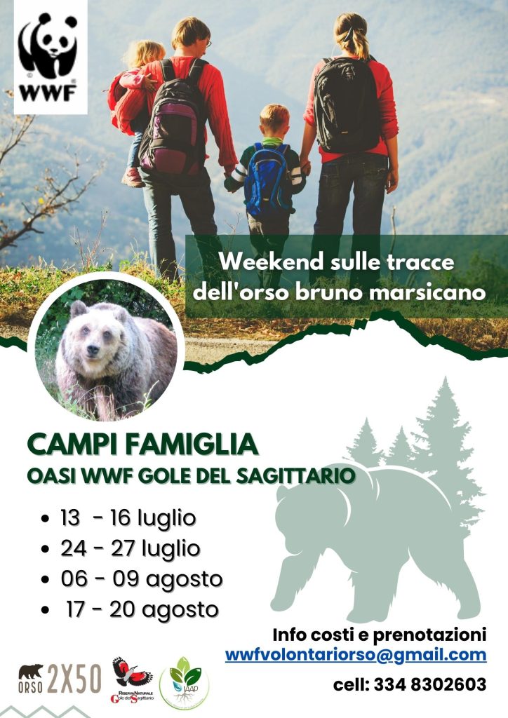 Campo famiglia WWF nelle terre dell'Orso 4 locandina campi famiglia 2