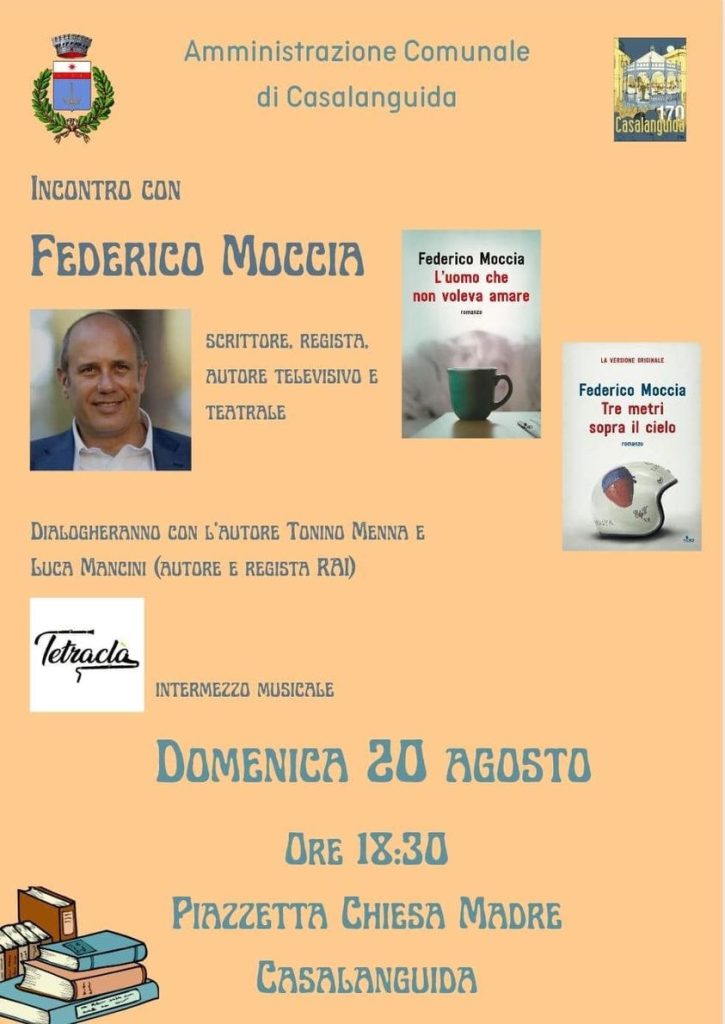 Casalanguida Estate 2023: incontro con l'autore Federico Moccia 2 368183644 618729743680627 3170811277032000799 n