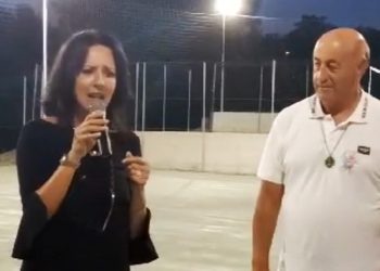 Da sinistra, Sabrina Bocchino e don Antonio Totaro