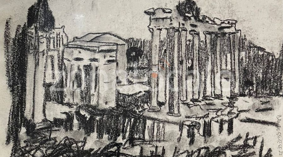 Fra tele in lino e cotone: "Distorsioni", una mostra di Davide Scutece 12 Distorsioni 12