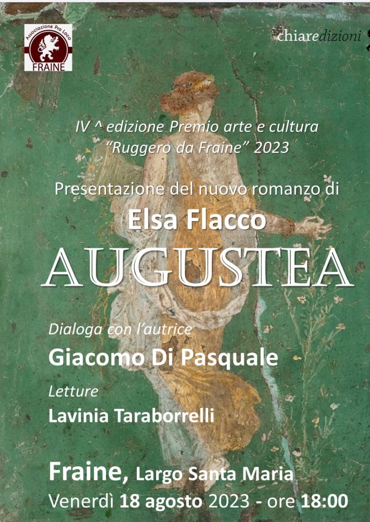 Fraine, l'estate 2023 con arte, cultura e momenti di svago 3 Elsa Flacco presentazione Augustea fraine 2