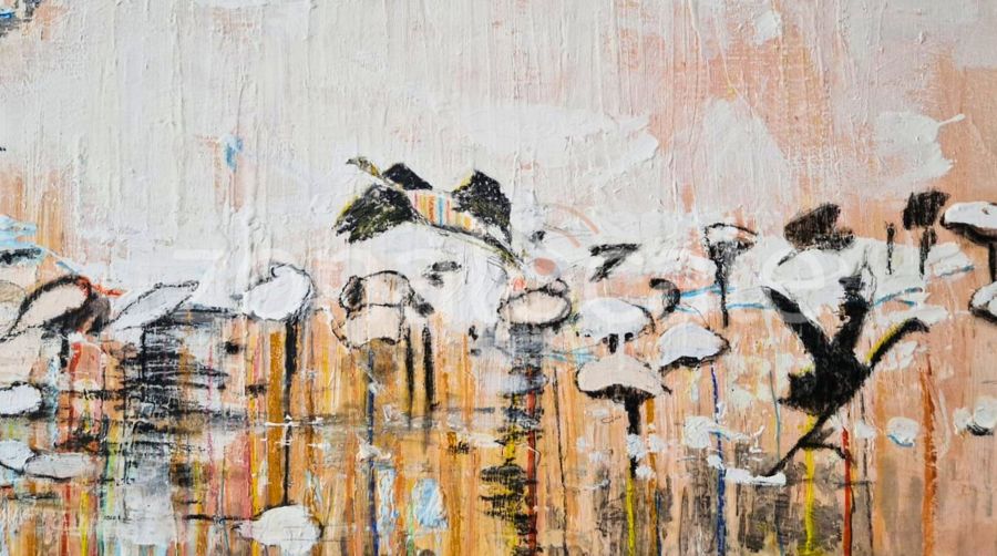 Fra tele in lino e cotone: "Distorsioni", una mostra di Davide Scutece 17 Fenicotteri 2
