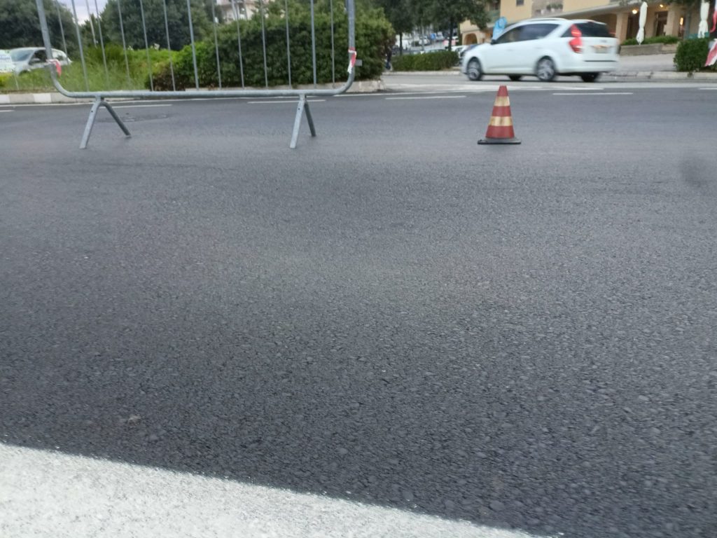 Vasto, lieve avvallamento dell'asfalto sulla Circonvallazione Histoniense 2 circonvalazione 4