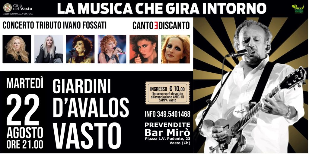 Vasto, concerto tributo a Ivano Fossati 2 locandina ivano fossati2