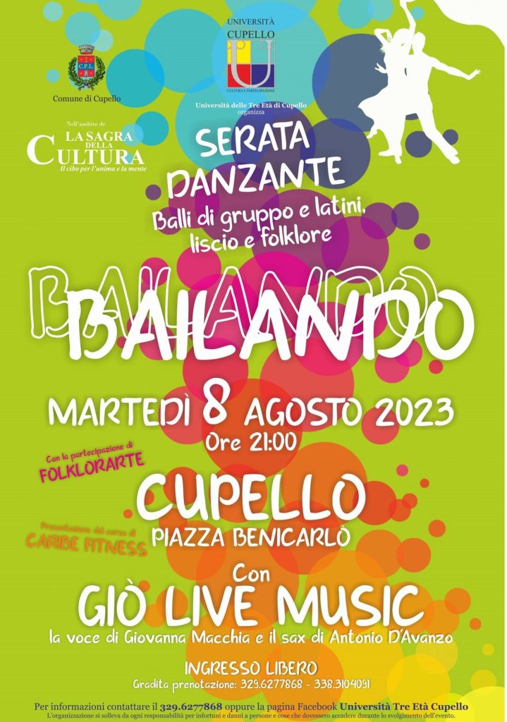 Torna "La Sagra della cultura", quinta edizione 2 sagra 23 bailando