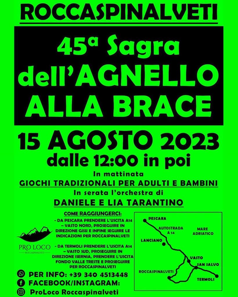 Sagra dell'agnello alla brace a Roccaspinalveti 2 sagra agnello roccaspinalveti