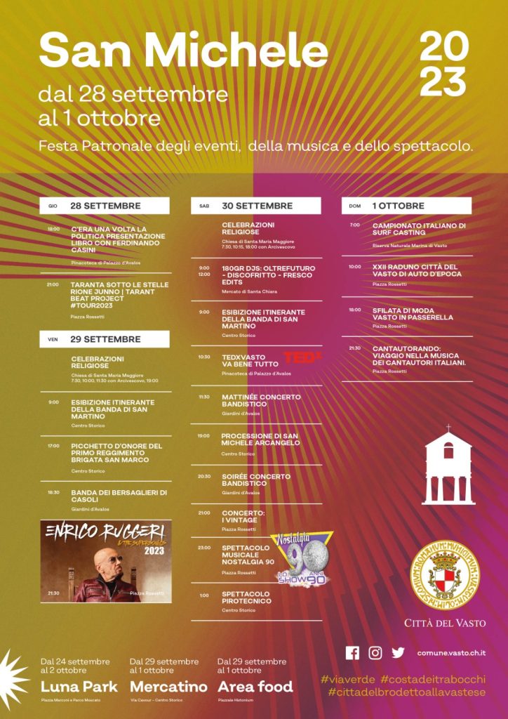 Festività di San Michele Arcangelo 2023 3 locandina san michele