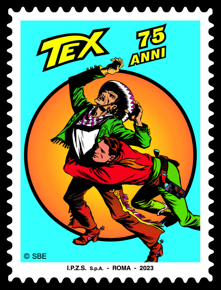 Da oggi in vendita francobolli Tex Willer 2 tex willer 2