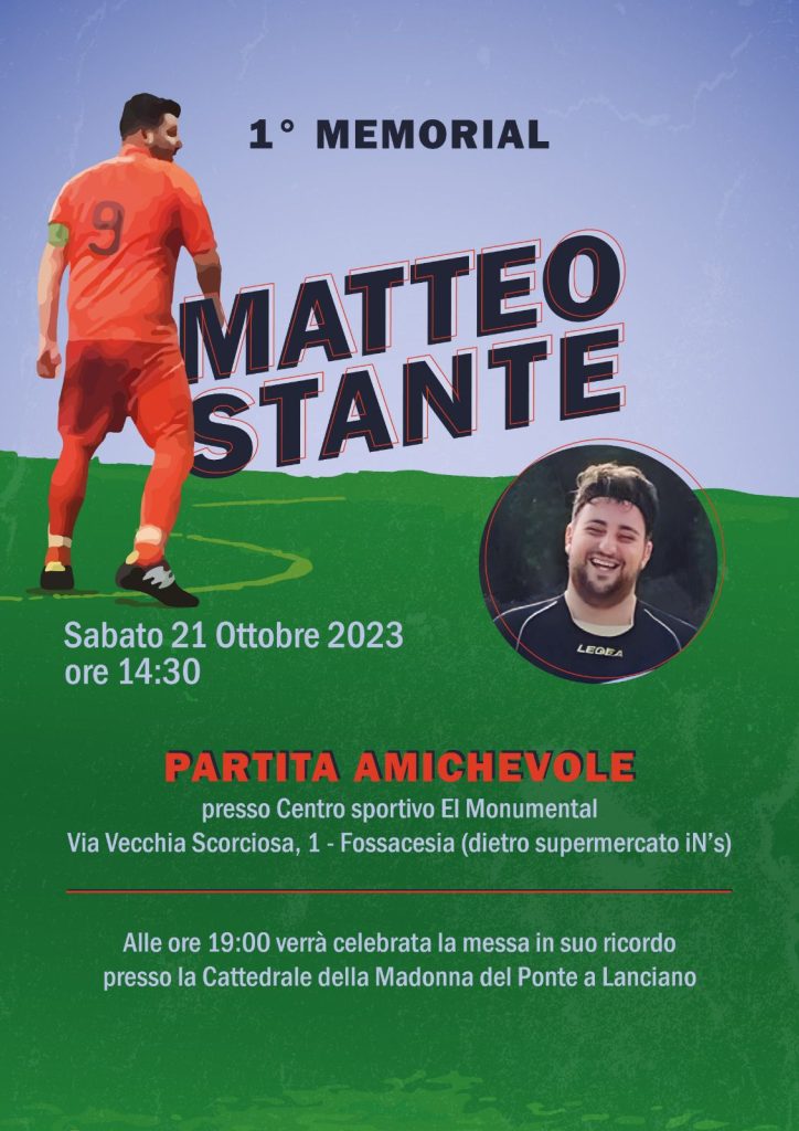 Primo Memorial Matteo Stante, sport, ricordi e solidarietà 3 Primo Memorial Matteo Stante