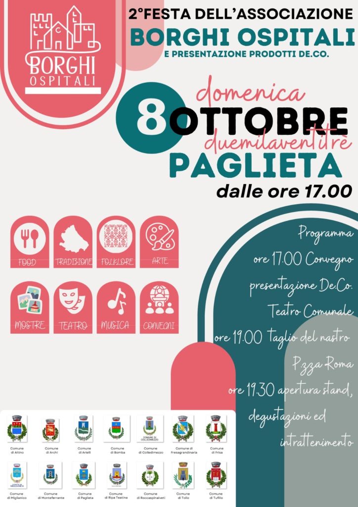 Paglieta accoglie la seconda edizione di Borghi Ospitali 2 foto Borghi Ospitali