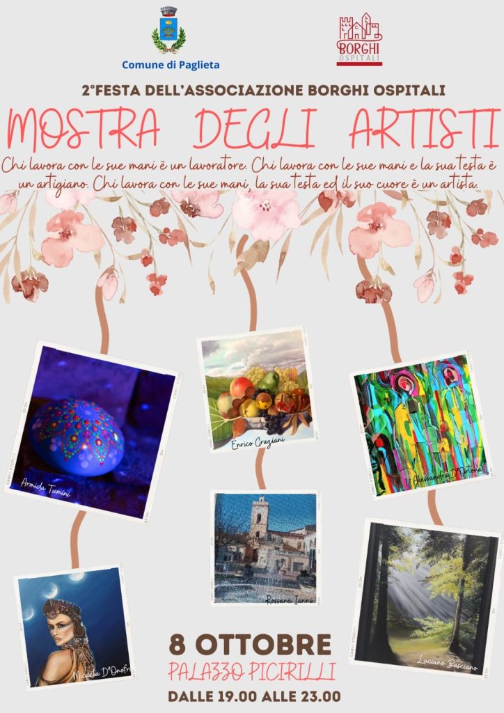 Paglieta accoglie la seconda edizione di Borghi Ospitali 3 foto mostra