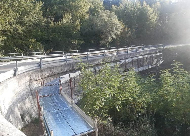 Il ponte oggetto dei lavori