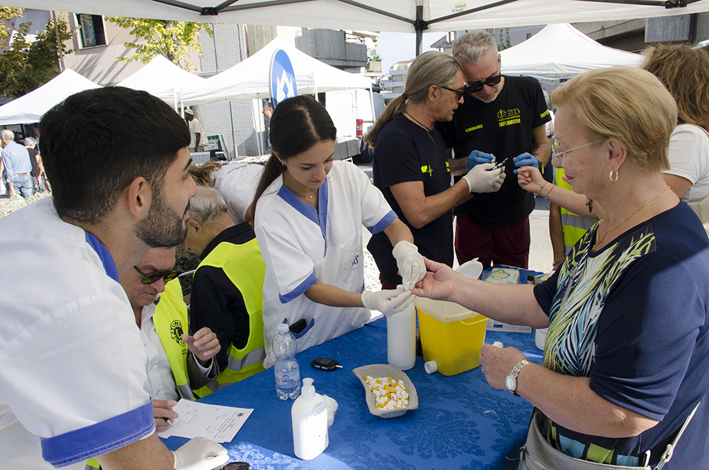 Ottimo riscontro per lo screening glicemico in fiera 2 lions 1