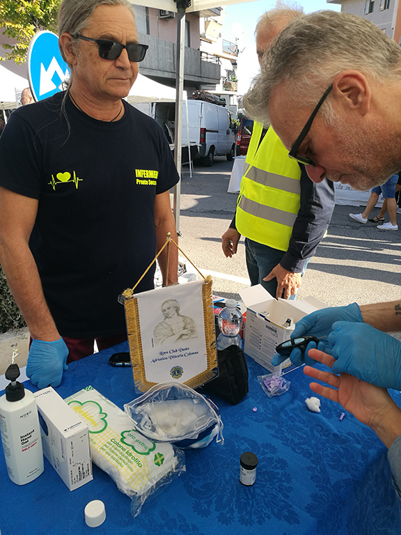 Ottimo riscontro per lo screening glicemico in fiera 10 lions 9