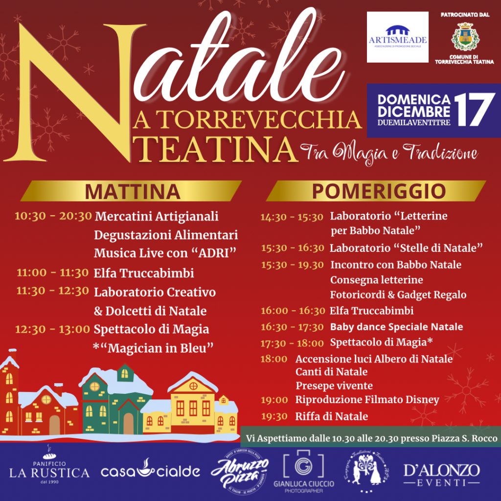 Natale a Torrevecchia Teatina, giornata di magia e tradizione 2 93290FAB A0F0 4A64 8CE7 926E44352823