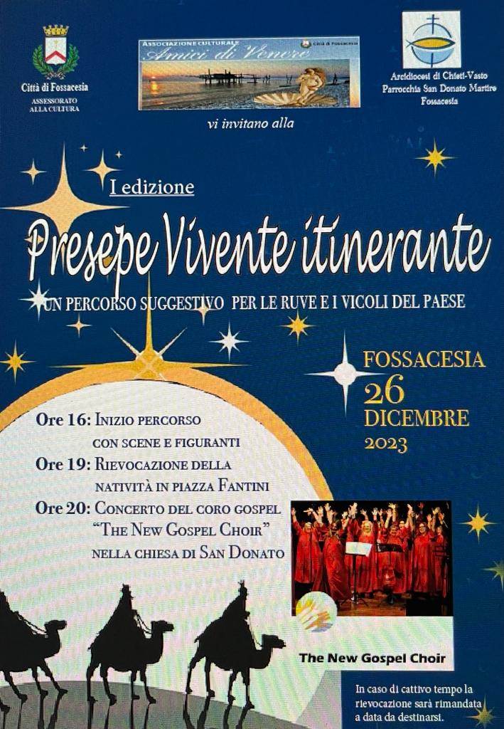 Presepe vivente a Fossacesia, ordinanza circolazione 2 IMG 20231202 WA0073
