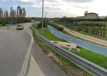 Il tratto di strada in cui si è verificato l'incidente