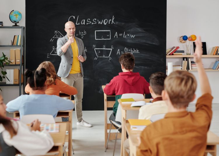 Alunni a scuola