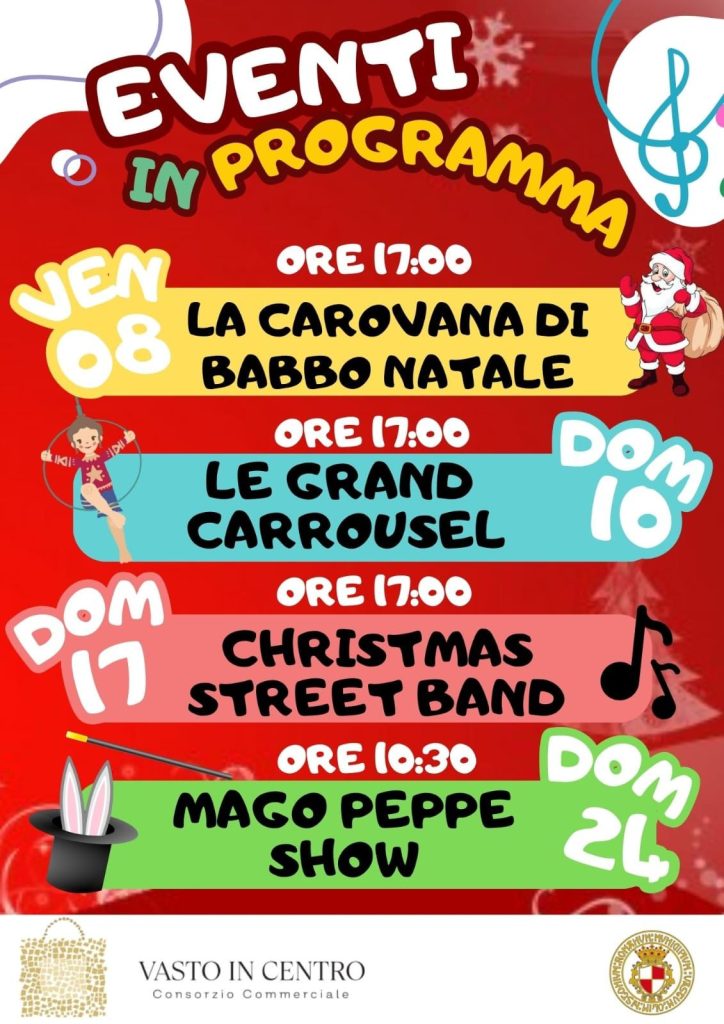 Festeggiamo insieme la magia del Natale nel centro di Vasto 2 locandina vasto in centro
