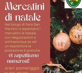 mercatini di natale fara san martino