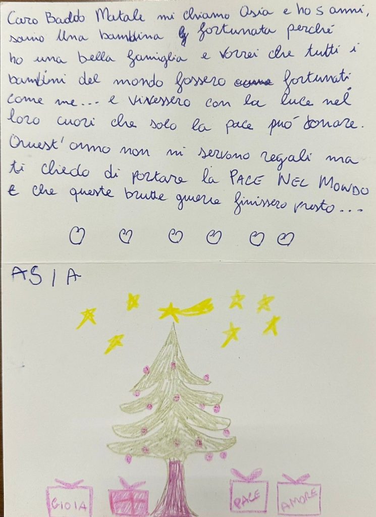 «Caro Babbo Natale, ...», i desideri e le speranze dei bambini abruzzesi 9 poste italiane 7