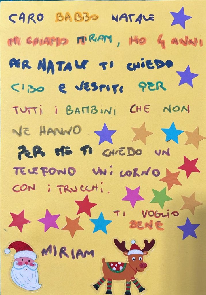 «Caro Babbo Natale, ...», i desideri e le speranze dei bambini abruzzesi 10 poste kitaliane 9