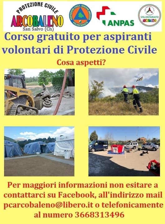 Info point dei volontari della protezione civile Arcobaleno 2 protezione civile san salvo