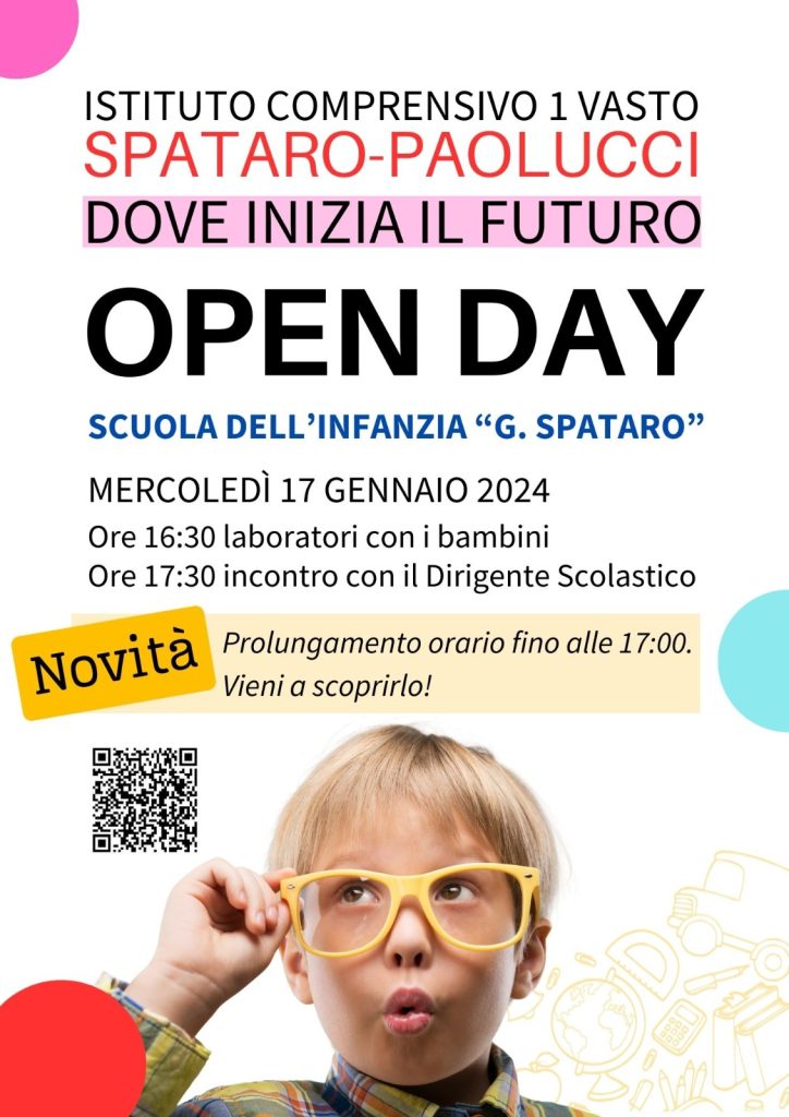 Open Day al comprensivo 1 Spataro Paolucci 4 Infanzia