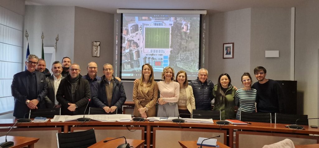 C'è l'ok dal Coni, presentato il progetto per il nuovo stadio Bucci di San Salvo 4 bucci conferenza stampa