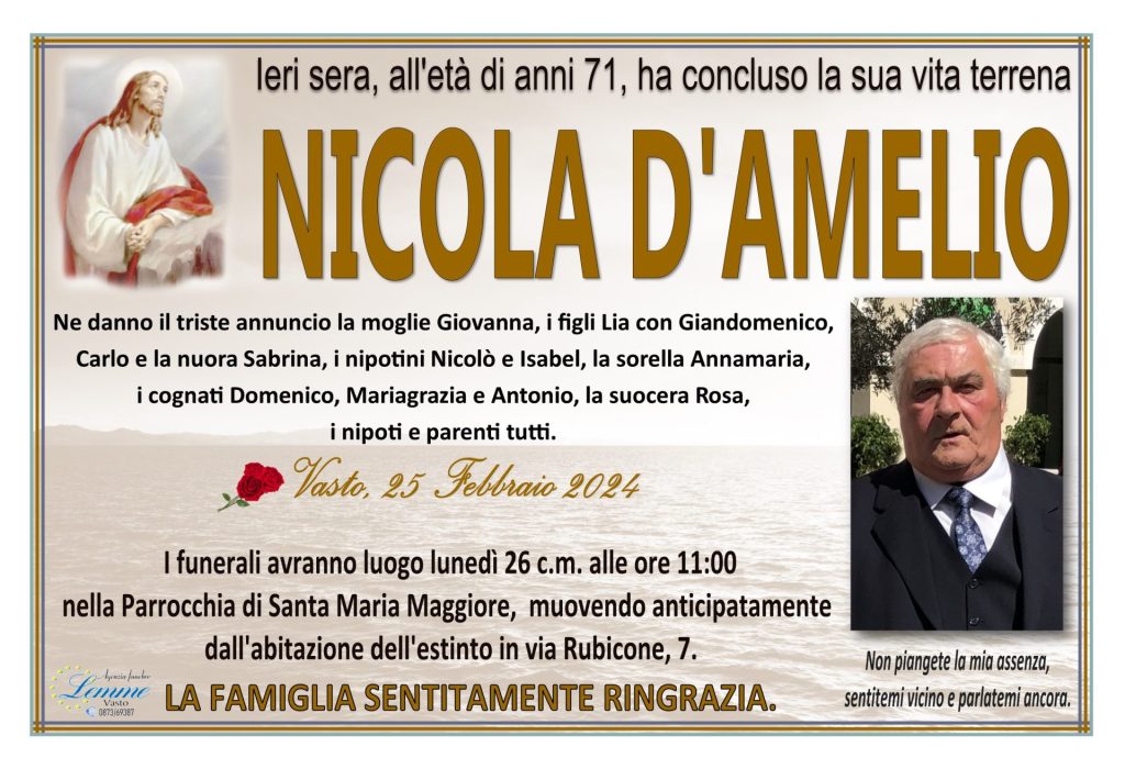 Nicola D'Amelio 1 DAMELIO20241