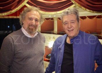 Domenico Galasso con il professor Gianni Oliva