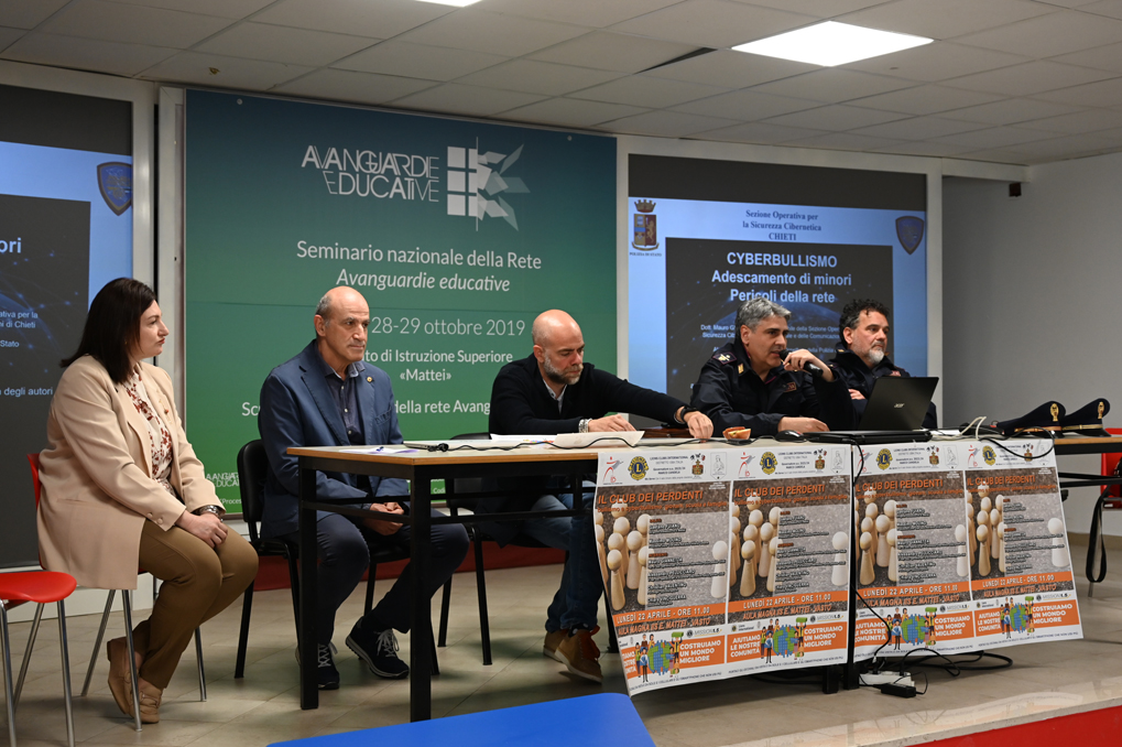 Lions Club Vasto Adriatica Vittoria Colonna e IIS Mattei su bullismo e cyberbullismo 6 Lions Bullismo e Cyberbullismo IIS Mattei Vasto 20240422 056