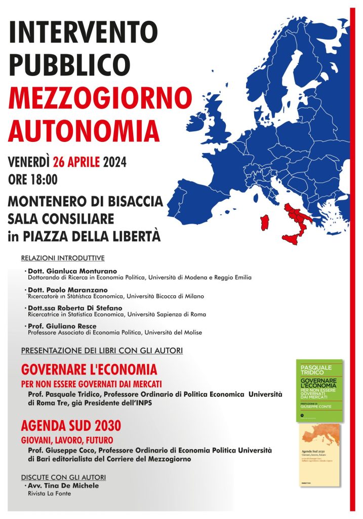 Dibattito sull'autonomia e la crescita economica nel Mezzogiorno 2 Manifesto Intervento Pubblico page 0001