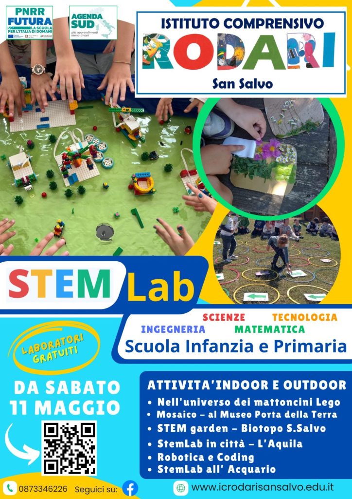 Progetto STEMLab 2024: attività gratuite per bambini a San Salvo 2 Locandina STEMLab