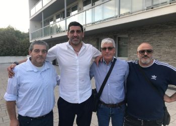 Da sinistra: Castelluccio, Carrozzieri, Cesario, Maccarone