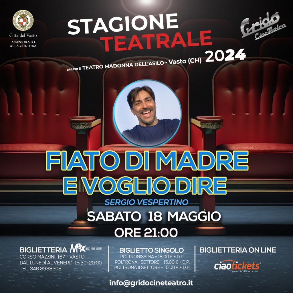 A Vasto "Fiato di Madre e Voglio Dire" con Sergio Vespertino 2 WhatsApp Image 2024 05 15 at 8.56.32 AM