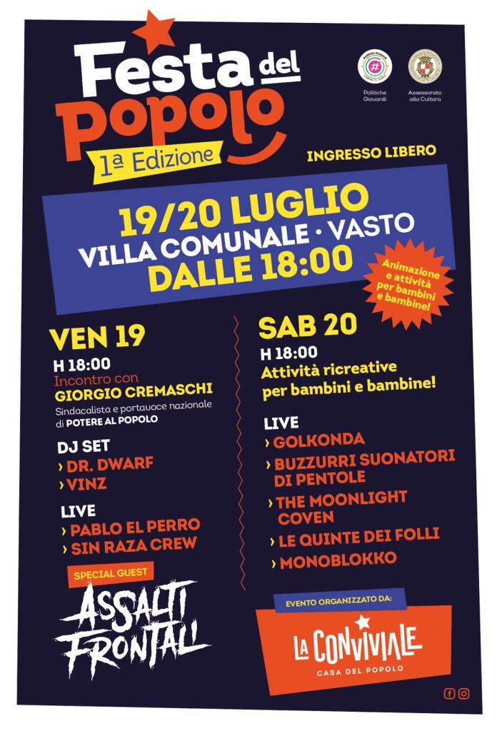 Vasto, prima edizione della Festa del Popolo 2 Festa del popolo