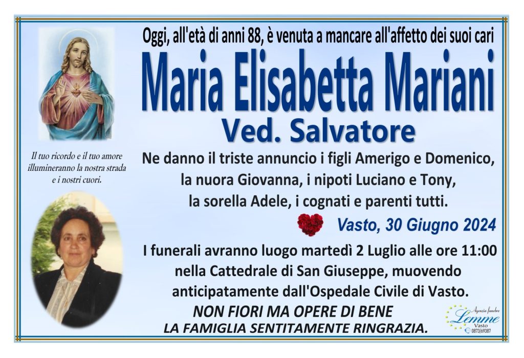 Maria Elisabetta Mariani 1 MARIANIMARIAELISABETTA2024