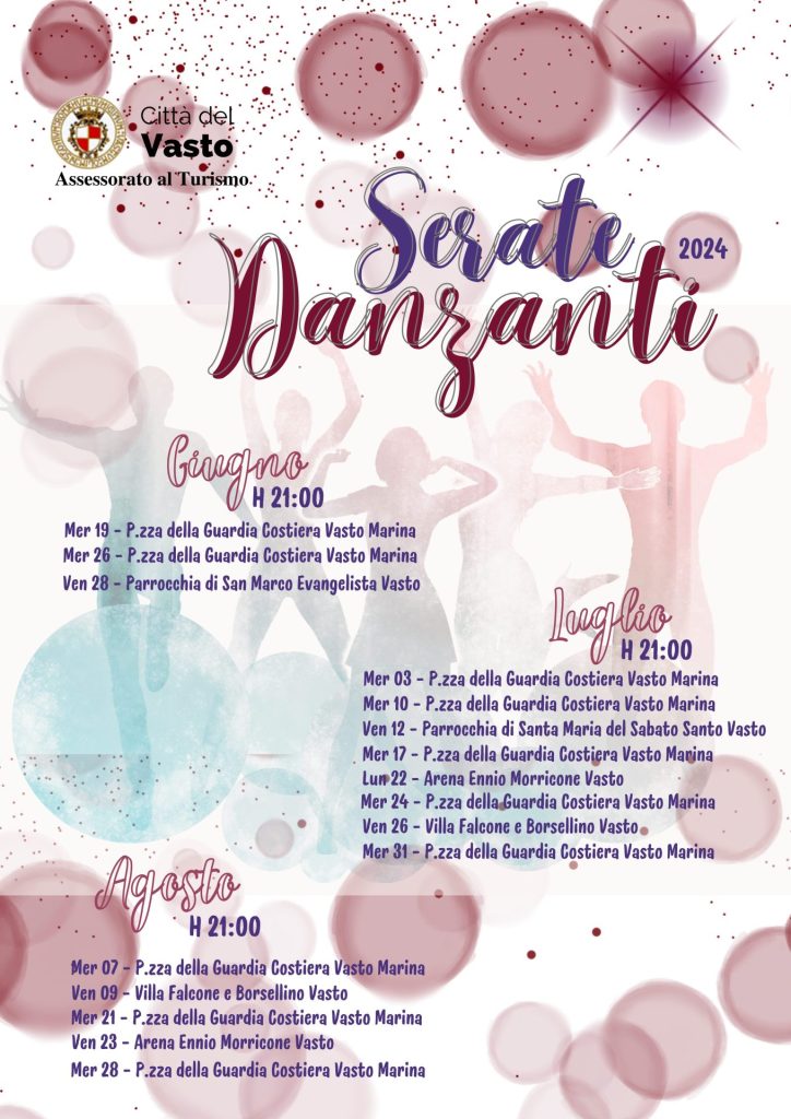 Le Serate Danzanti' di Vasto per un'estate di allegria e socialità 2 Serate Danzanti estate 2024