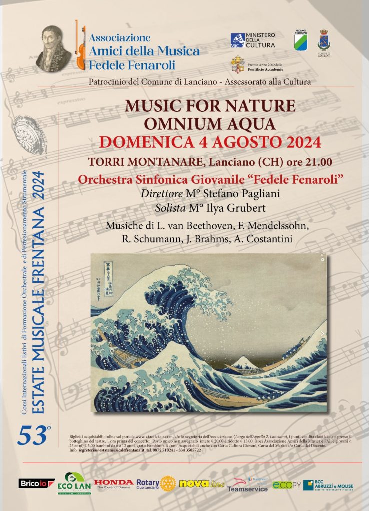 A Lanciano 'Music for Nature - Omnium Aqua' 2 4ago locandina