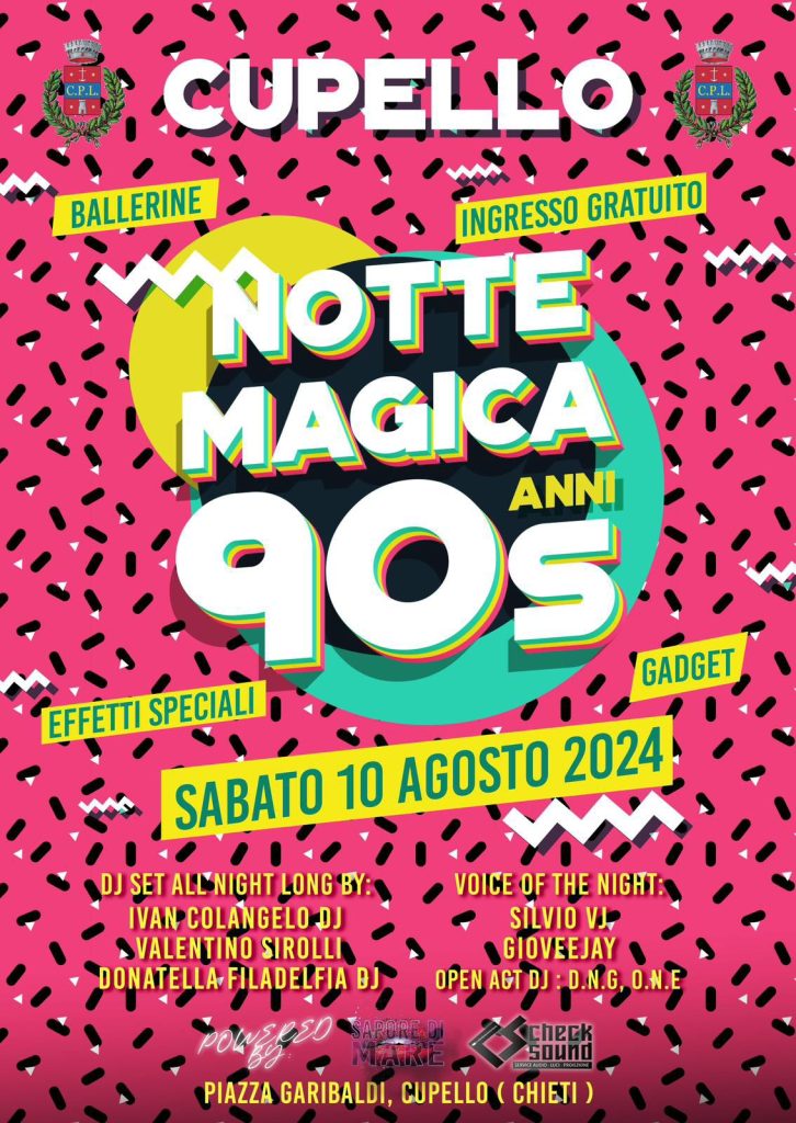 Tutto pronto per la Notte Magica a Cupello 2 Notte Magica